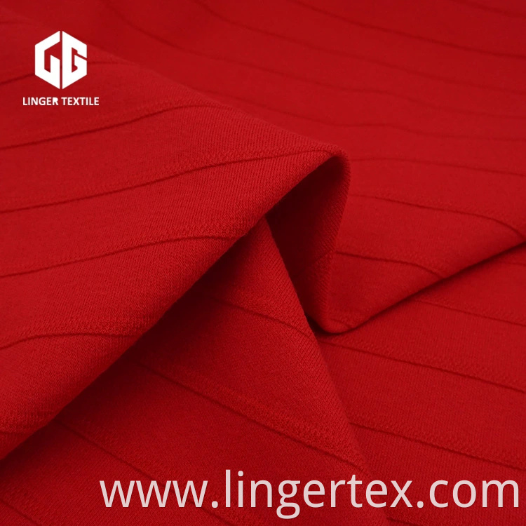 Wholesale CVC Jacquard Interlock Fabric 60%Cotton 40%Polyester